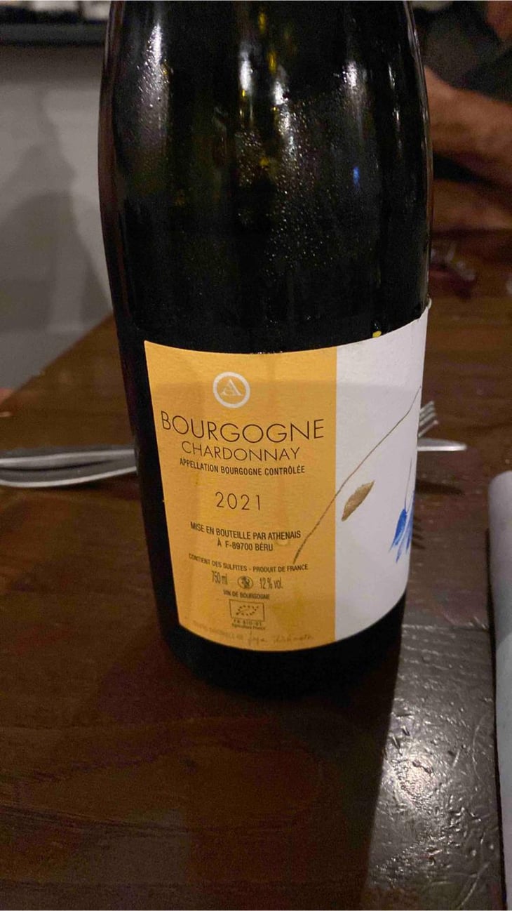 Bourgogne Chardonnay - Château de Béru - Athénaïs de Béru 