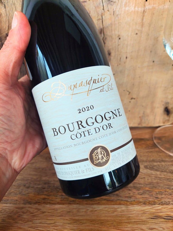 Bourgogne cote d'Or pinot noir - Domaine Dupasquier - David & Véronique Dupasquier -2020