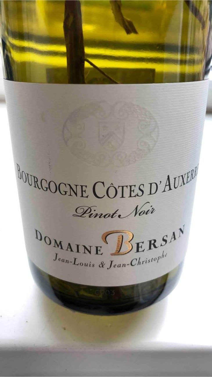 Bourgogne Cotes D’Auxerre - Domaine Bersan - Jean-Louis & Jean-Christophe Bersan 