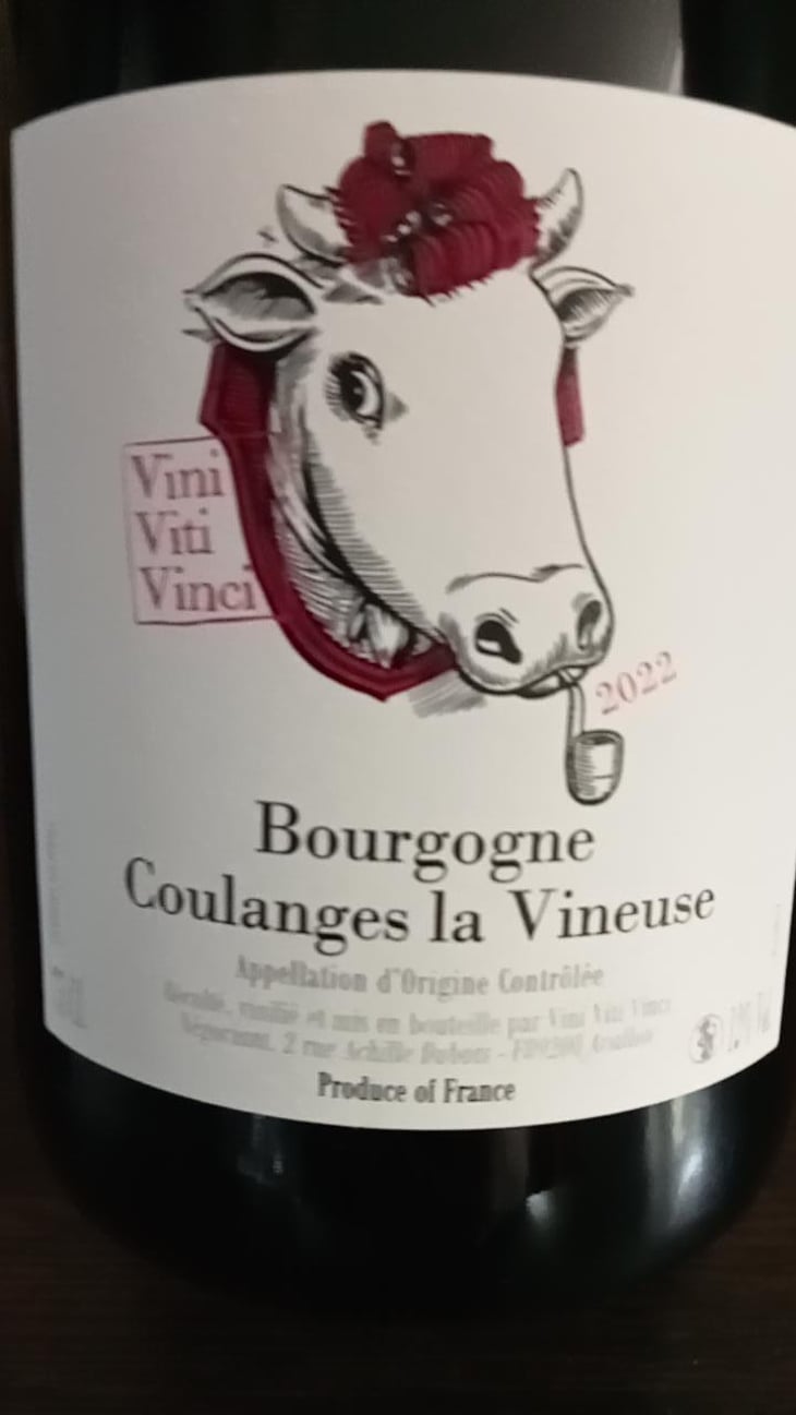 Bourgogne Coulanges La Vineuse - Vini Viti Vinci - Nicolas Vauthier "Kikro" 