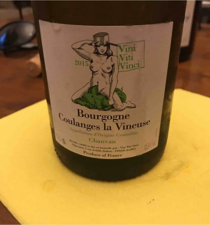 Bourgogne Coulanges La Vineuse "Chanvan" Blanc - Vini Viti Vinci - Nicolas Vauthier "Kikro" 