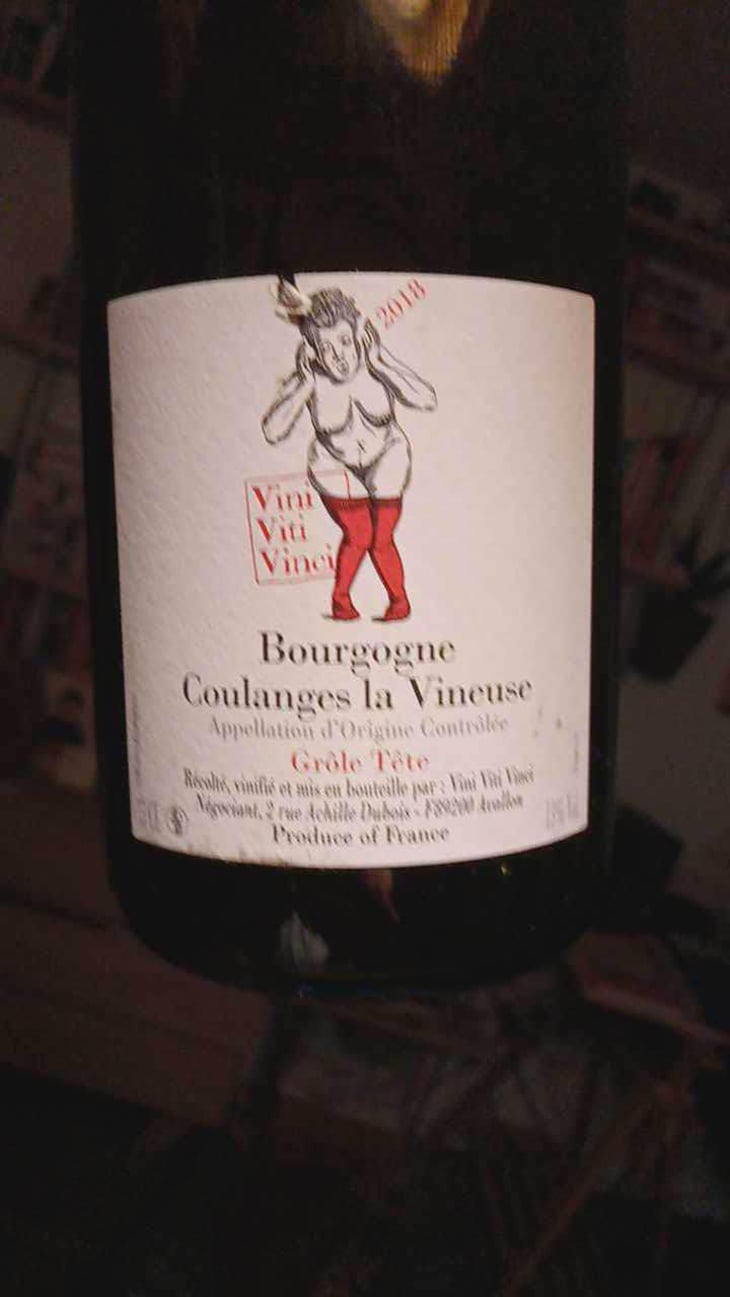 Bourgogne Coulanges la Vineuse "Grôle Tête" - Vini Viti Vinci - Nicolas Vauthier "Kikro" 