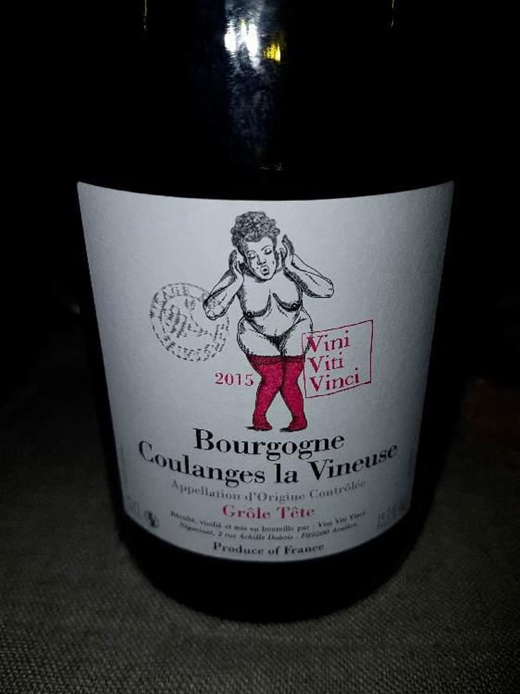 Bourgogne Coulanges la Vineuse "Grôle Tête" - Vini Viti Vinci - Nicolas Vauthier "Kikro" 