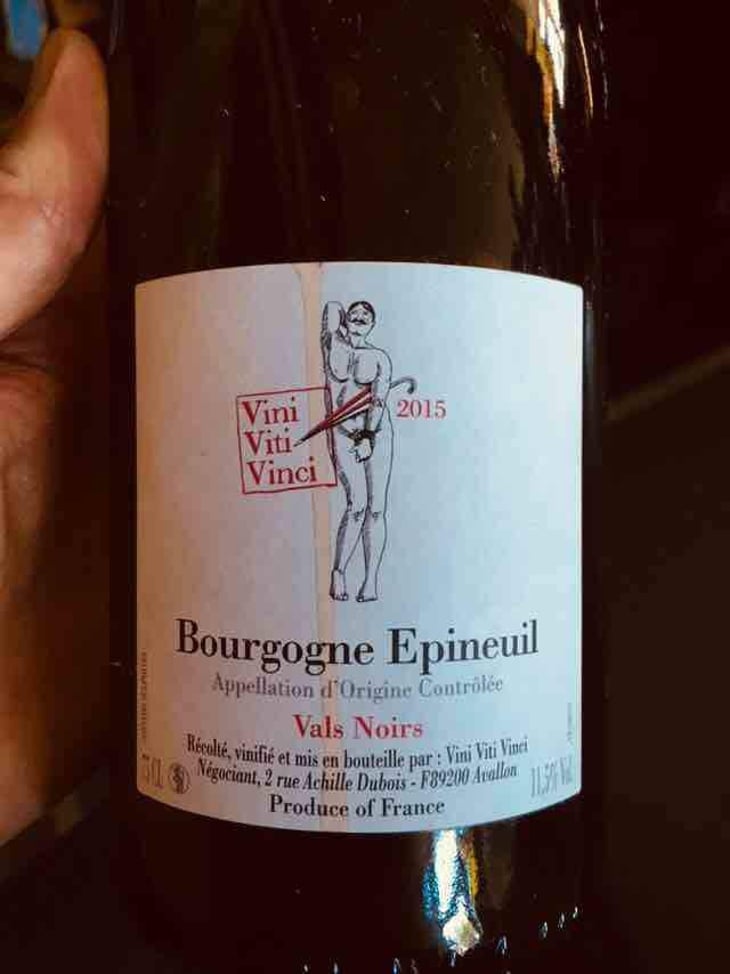 Bourgogne Epineuil "Vals Noir" - Vini Viti Vinci - Nicolas Vauthier "Kikro" 