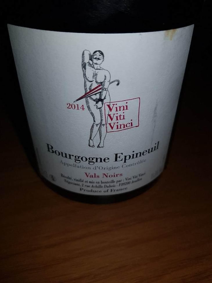 Bourgogne Epineuil "Vals Noir" - Vini Viti Vinci - Nicolas Vauthier "Kikro" 