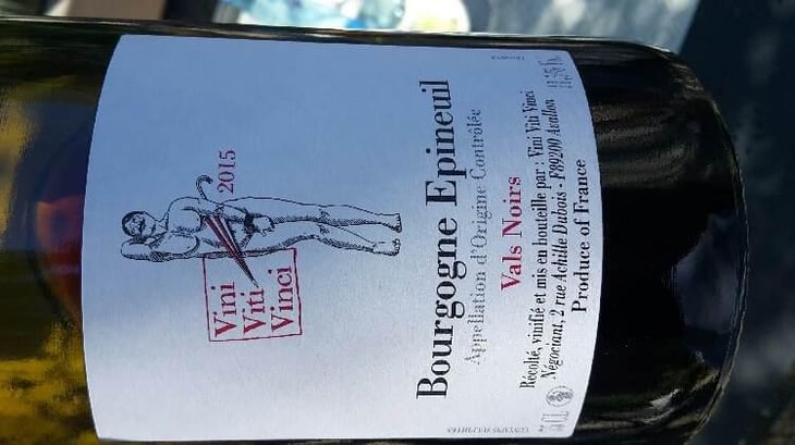 Bourgogne Epineuil "Vals Noir" - Vini Viti Vinci - Nicolas Vauthier "Kikro" 