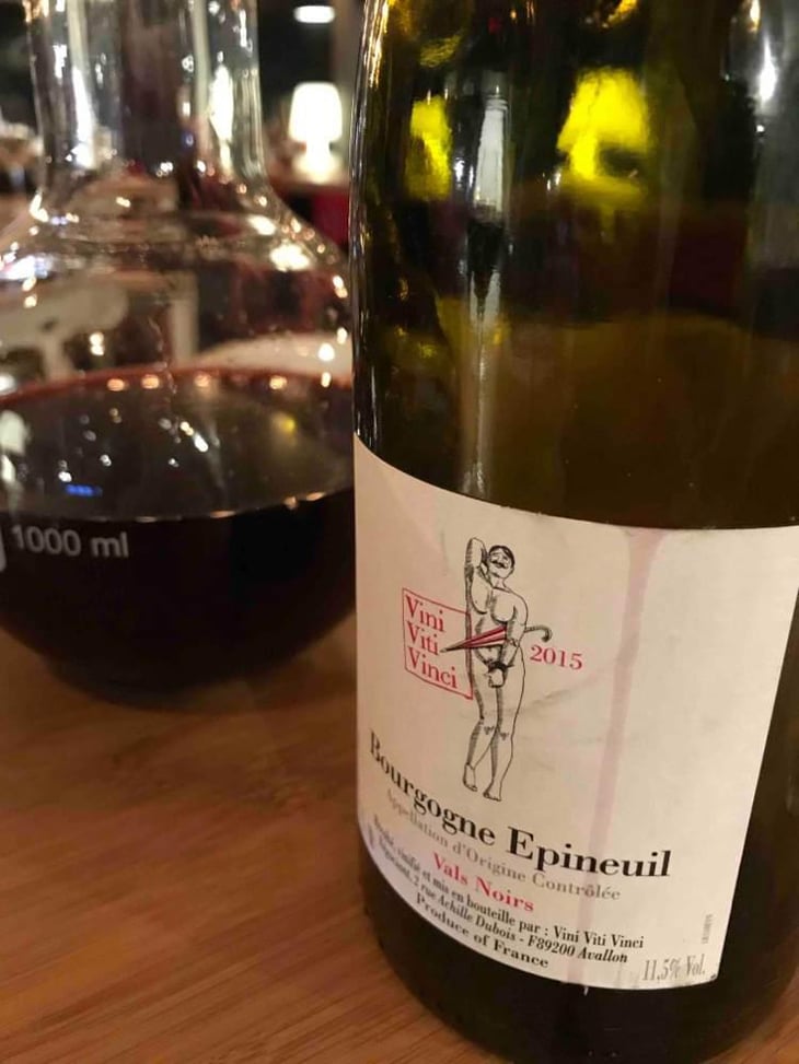 Bourgogne Epineuil "Vals Noir" - Vini Viti Vinci - Nicolas Vauthier "Kikro" 