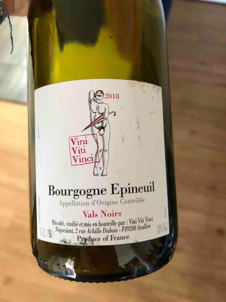 Bourgogne Epineuil "Vals Noir" - Vini Viti Vinci - Nicolas Vauthier "Kikro" 