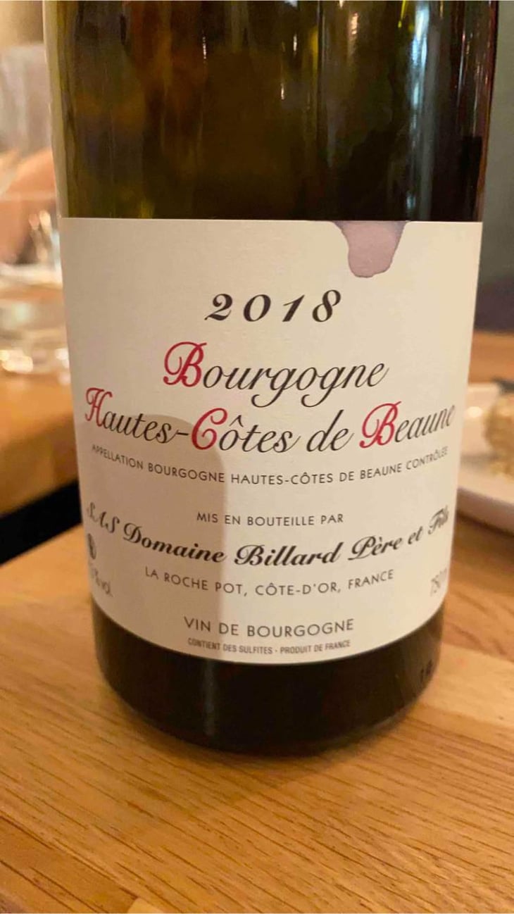 Bourgogne Hautes Cotes De Baume - Billard - Billard 
