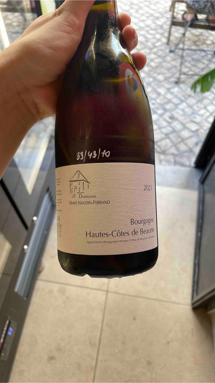 Hautes-Côtes de Beaune (rouge) - Domaine Henri Naudin-Ferrand - Claire Naudin 