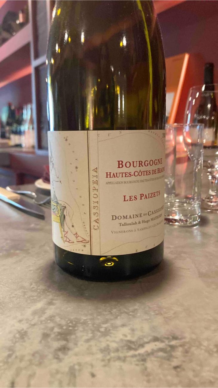Bourgogne Hautes-Côtes de Beaune Rouge " Les Paizets " - Domaine de Cassiopée - Talloulah et Hugo Mathurin 