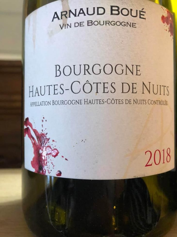 Bourgogne Hautes-Côtes de Nuits - Arnaud Boué - Arnaud Boué -2018