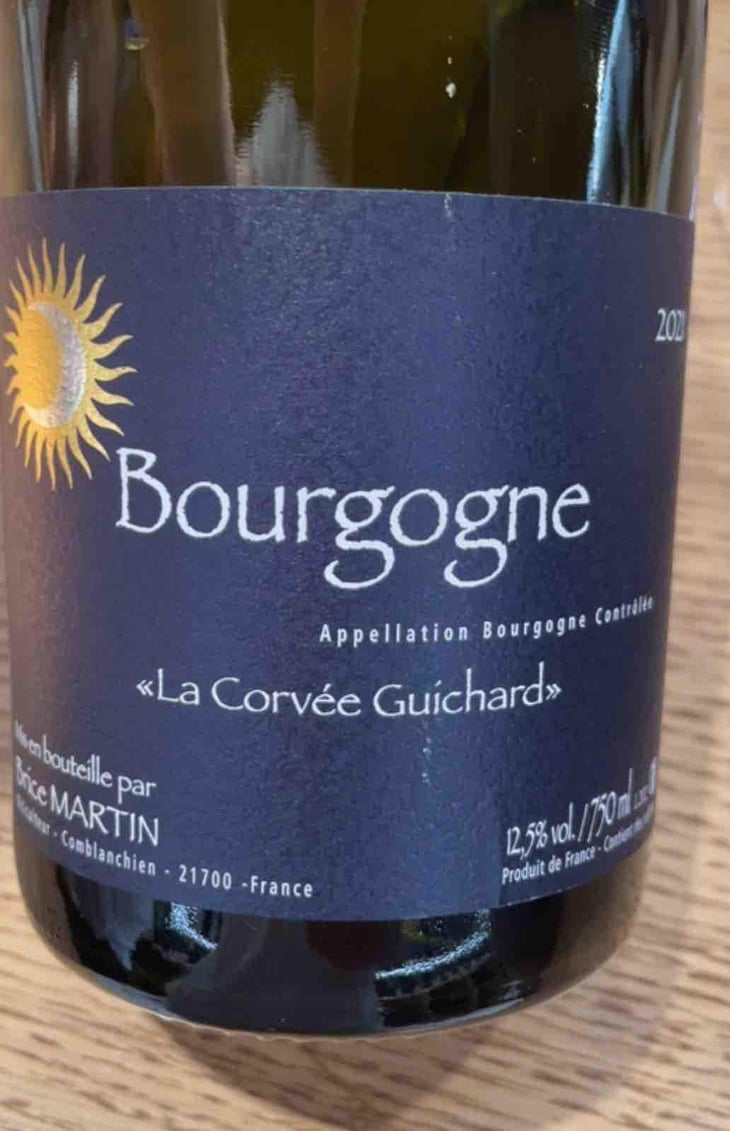 Bourgogne La Corvée Guichard - Domaine Brice Martin - Brice Martin -2018