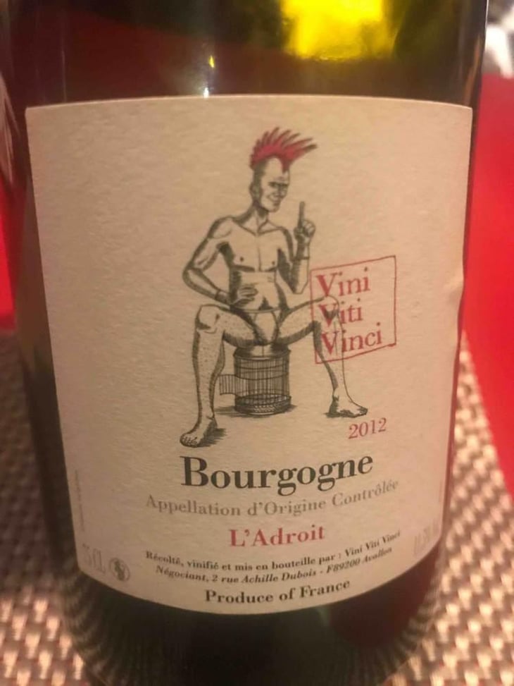Bourgogne "L'Adroit" - Vini Viti Vinci - Nicolas Vauthier "Kikro" 