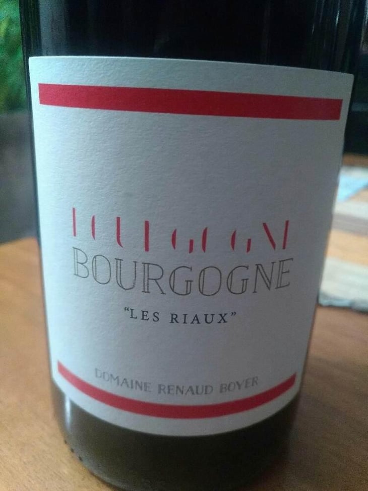 Bourgogne "Les Riaux" - Rouge - Domaine Renaud Boyer - Renaud Boyer 