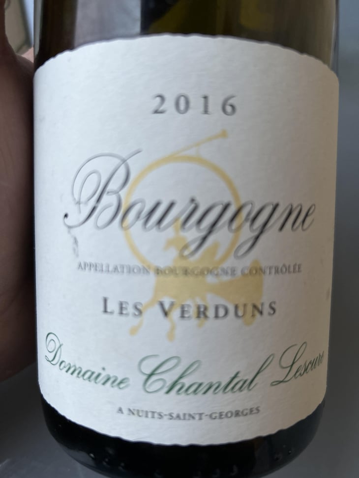 Bourgogne les Verduns - Chantal Lescure - François Chavériat -2016