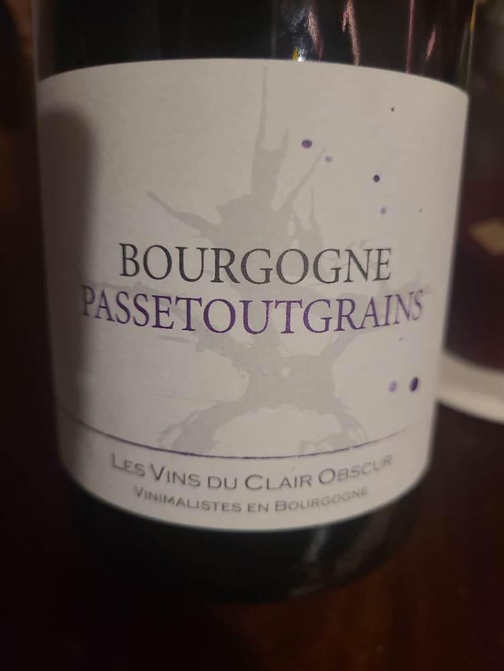 Bourgogne Passetoutgrains - Domaine du Clair Obscur - Jennifer et Pierre Clair 