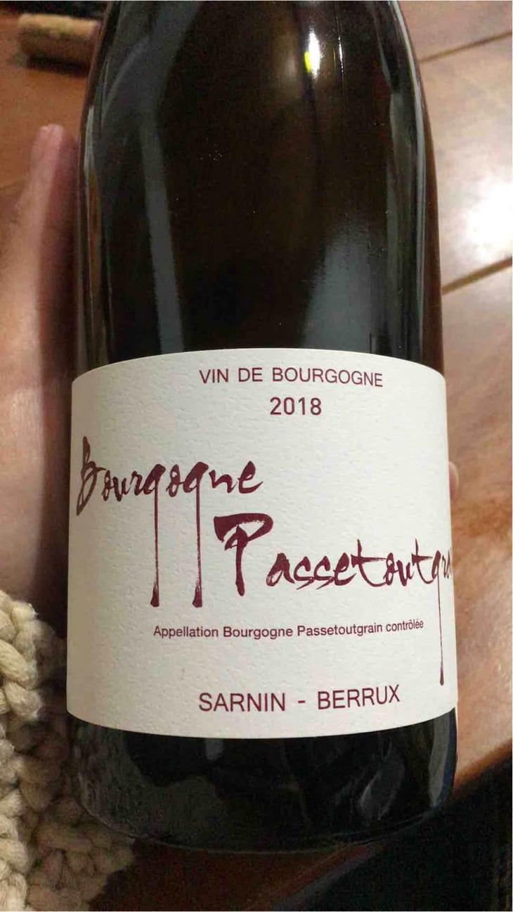 Bourgogne Passetoutgrain - Sarnin-Berrux - Jean-Pascal Sarnin & Jean-Marie Berrux 