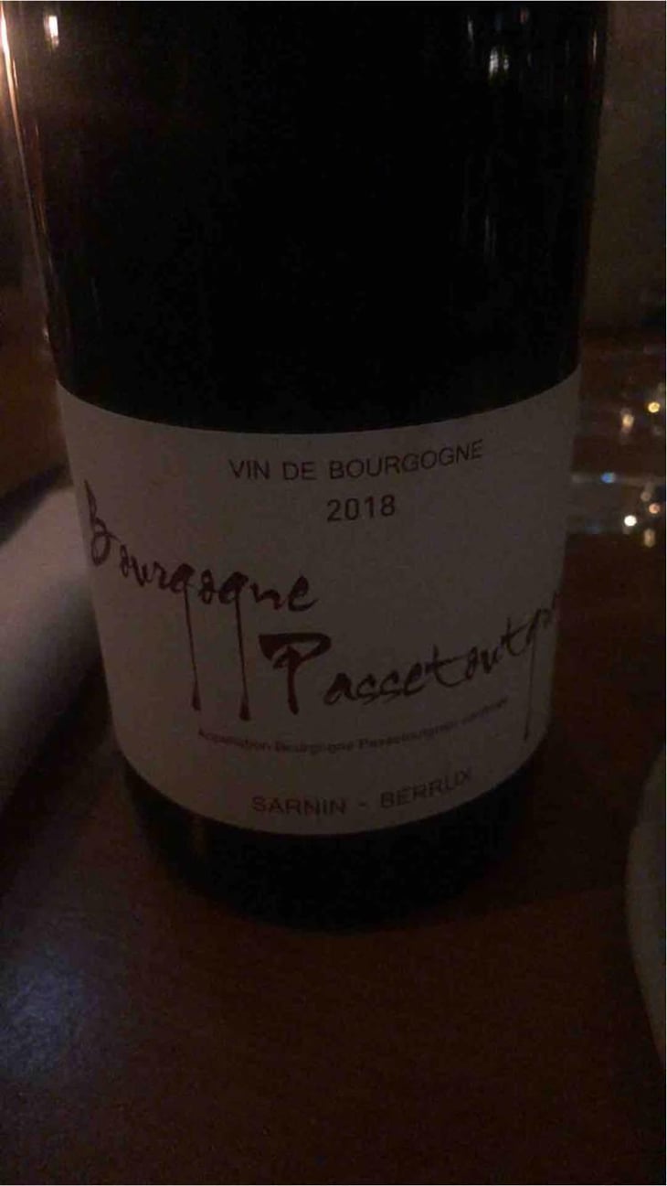 Bourgogne Passetoutgrain - Sarnin-Berrux - Jean-Pascal Sarnin & Jean-Marie Berrux 