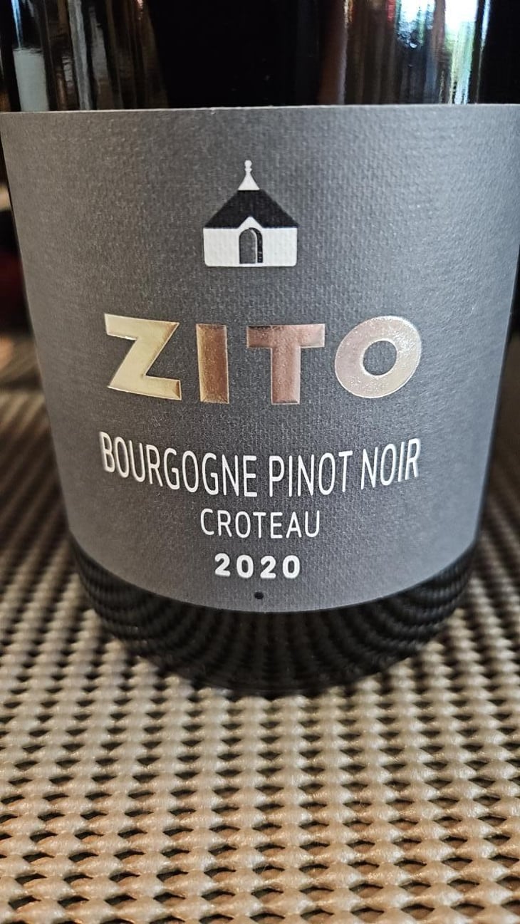 Bourgogne Pinot noir Croteau - Zito - Bernard Zito -2020