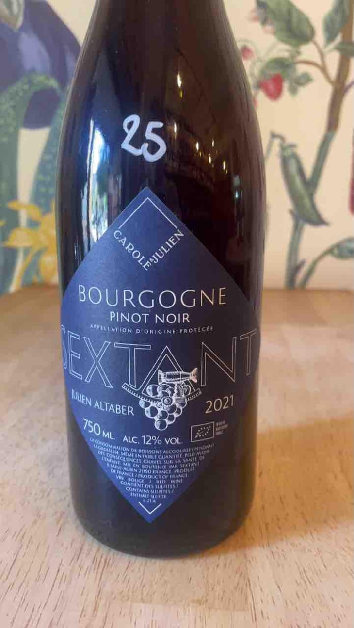 Bourgogne Pinot Noir - Sextant - Julien Altaber & Carole Schwab -2021