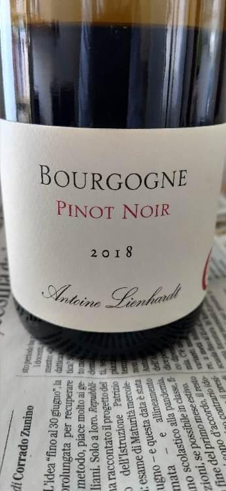 Bourgogne Pinot Noir - Antoine Lienhardt - Antoine Lienhardt 