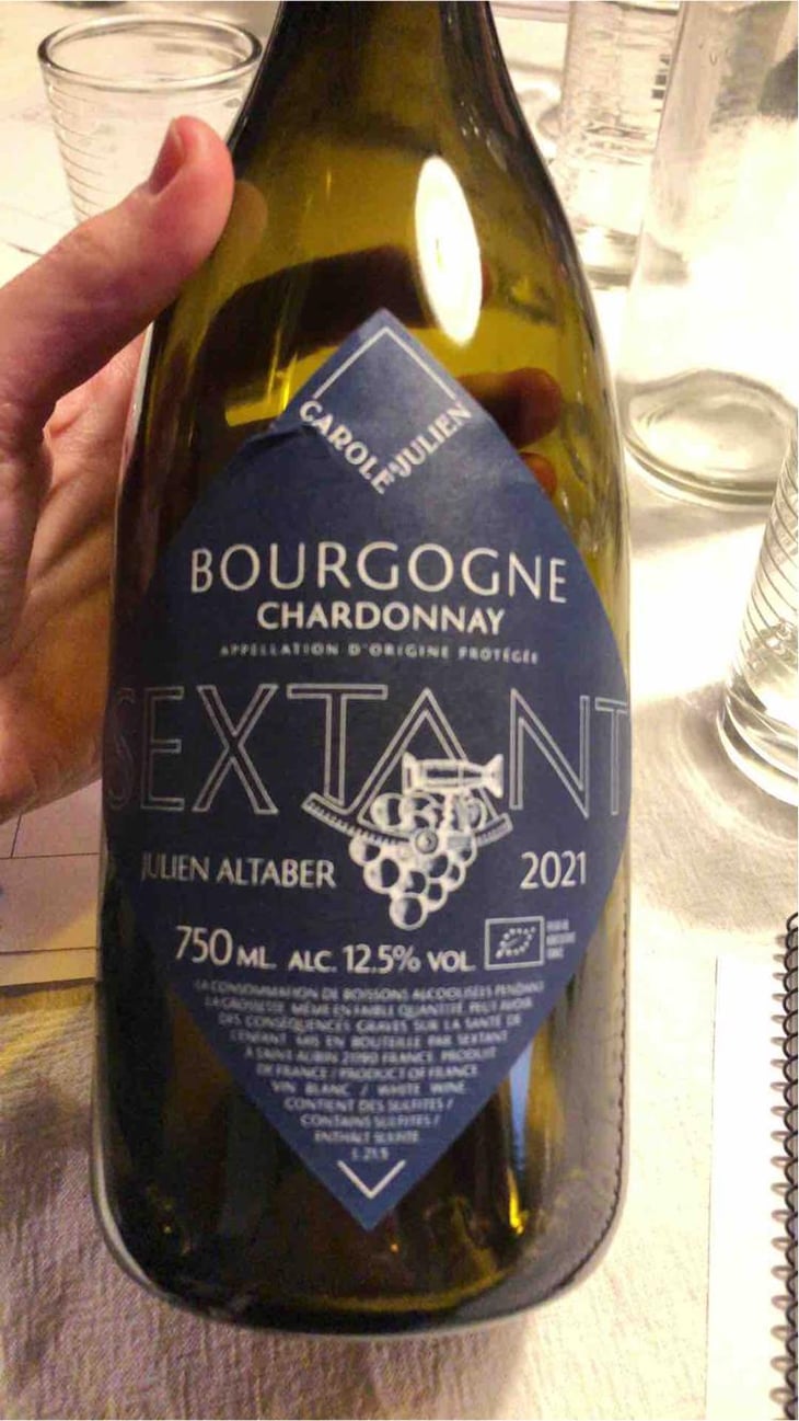Bourgogne Pinot Noir - Sextant - Julien Altaber & Carole Schwab -2021