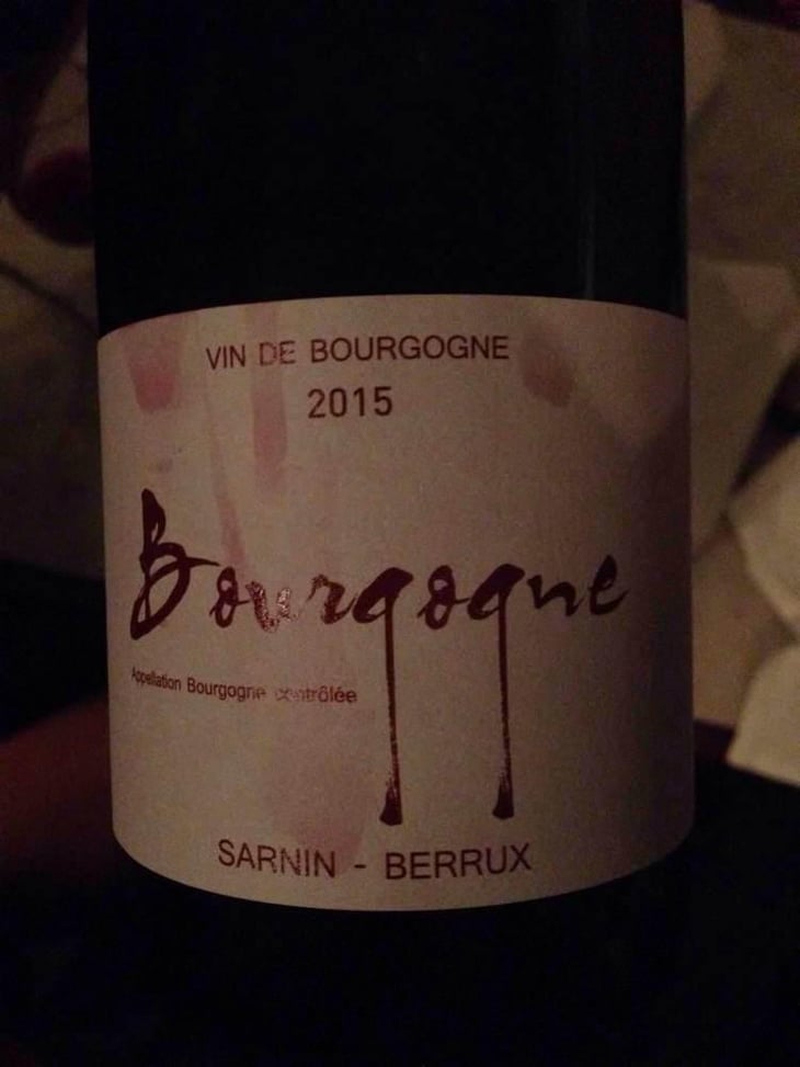 Bourgogne (rouge) - Sarnin-Berrux - Jean-Pascal Sarnin & Jean-Marie Berrux 