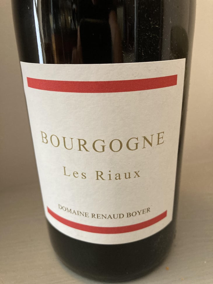Bourgogne "Les Riaux" - Rouge - Domaine Renaud Boyer - Renaud Boyer 