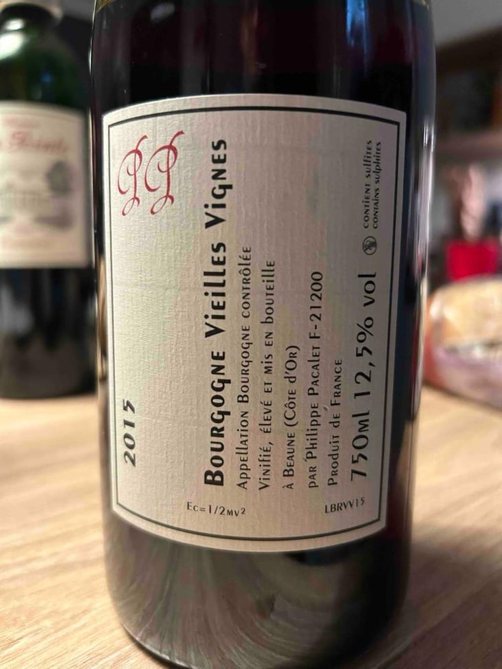 Bourgogne Rouge "Vieilles Vignes" - Philippe Pacalet - Monica et Philippe Pacalet 