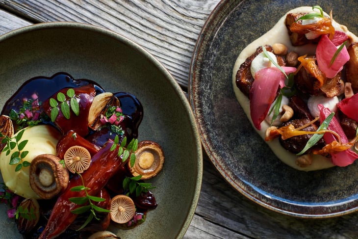 Braised Root Vegetable "Bourguignon" & Jerusalem Artichokes - The Artisan - 776034