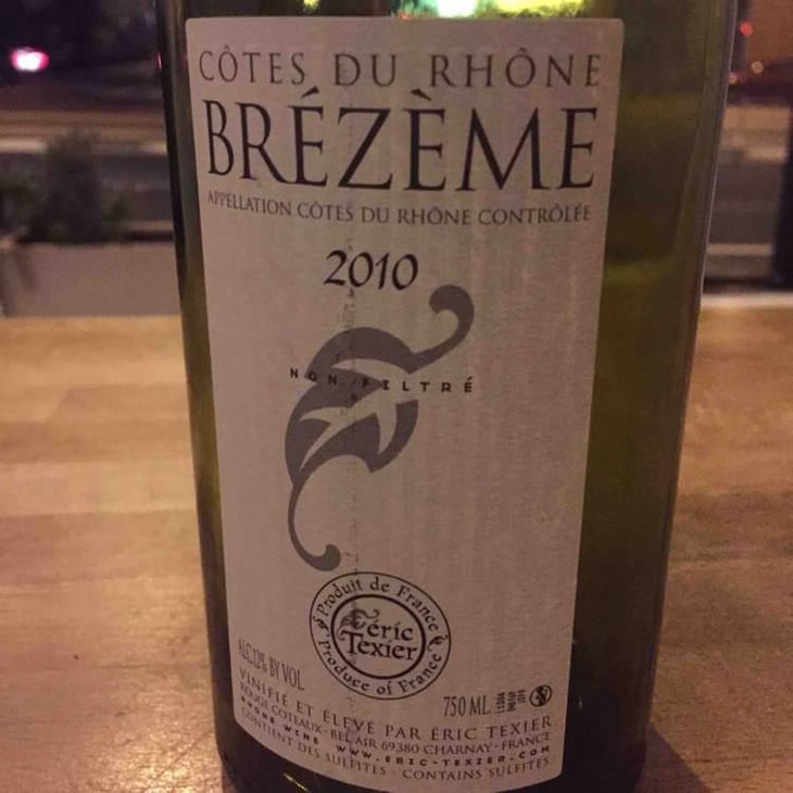 Brézème Rouge - Domaine Eric Texier - Laurence et Eric Texier 