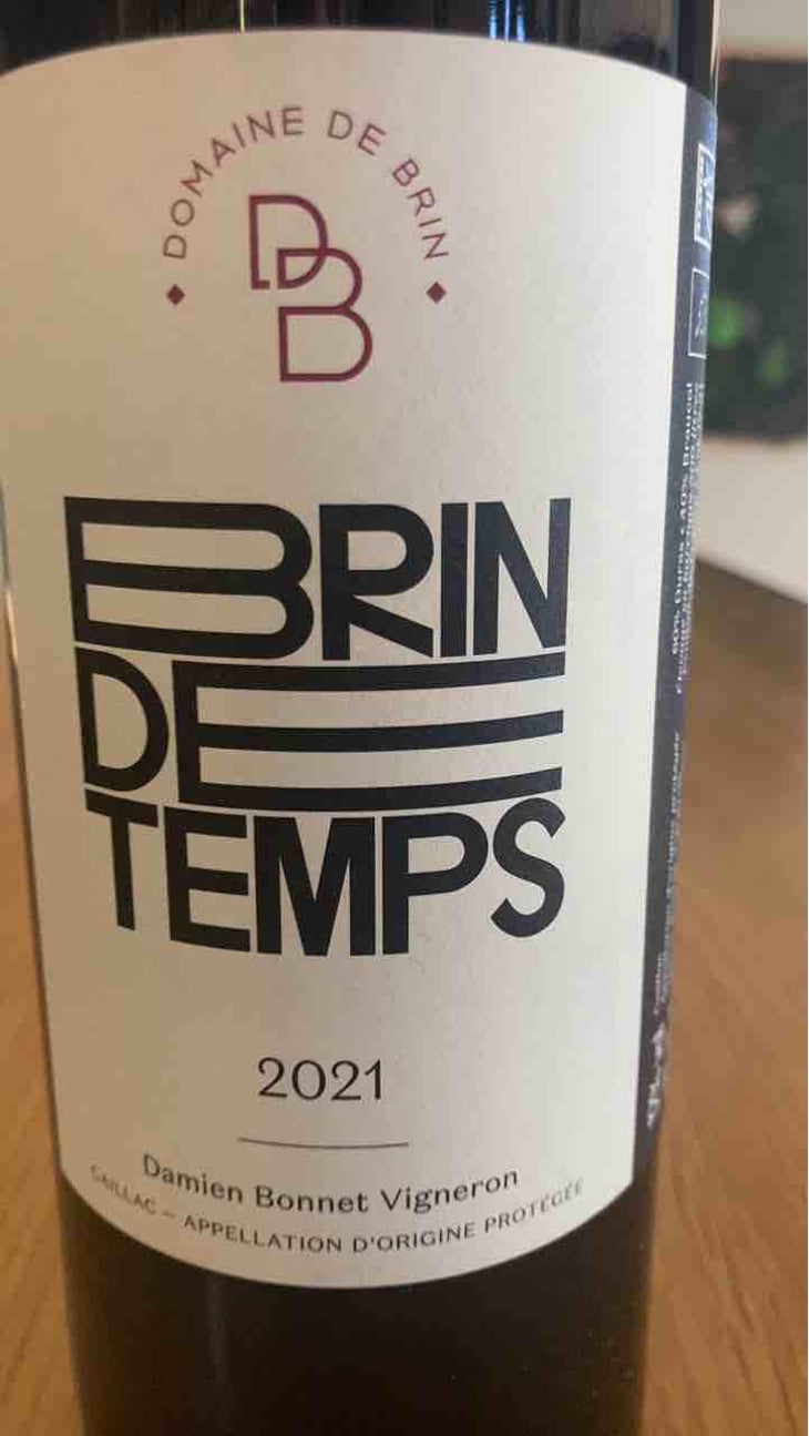 Brin de Temps - Domaine de Brin - Damien Bonnet 