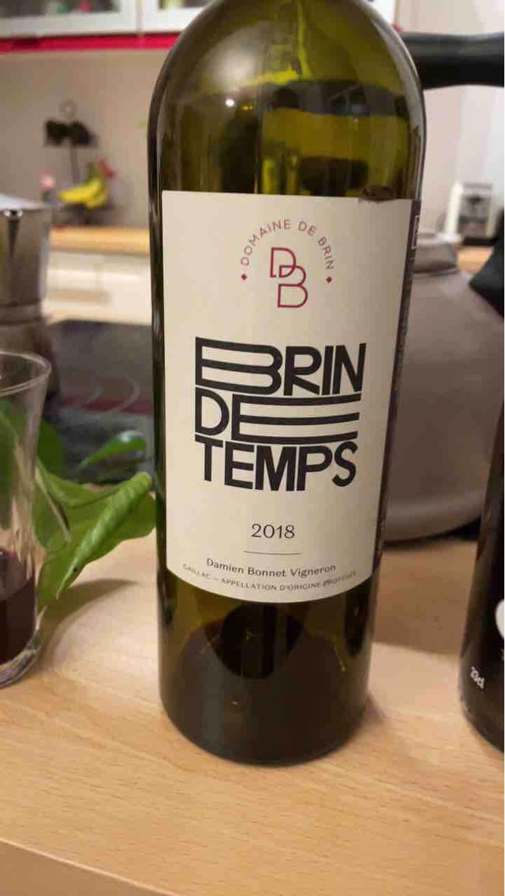 Brin de Temps - Domaine de Brin - Damien Bonnet 