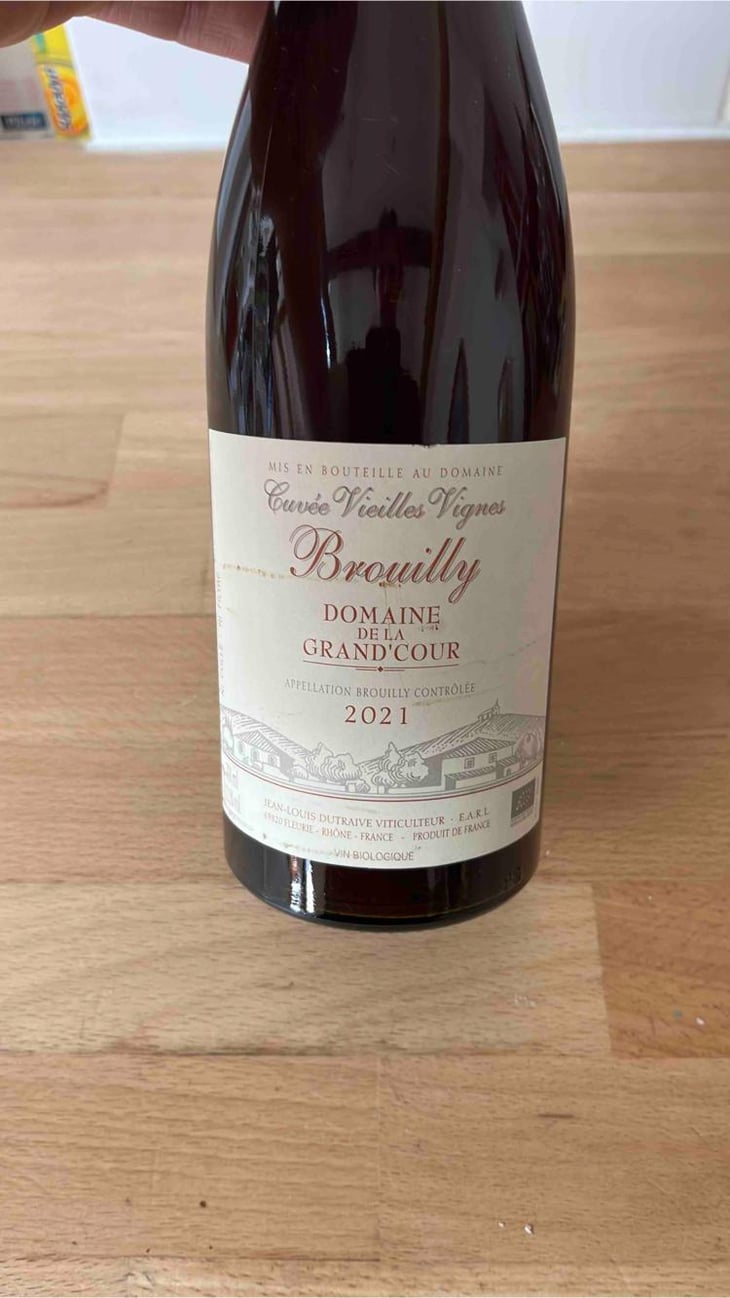 Brouilly Cuvée Vieilles Vignes - Domaine de la Grand'Cour - Jean-Louis Dutraive 