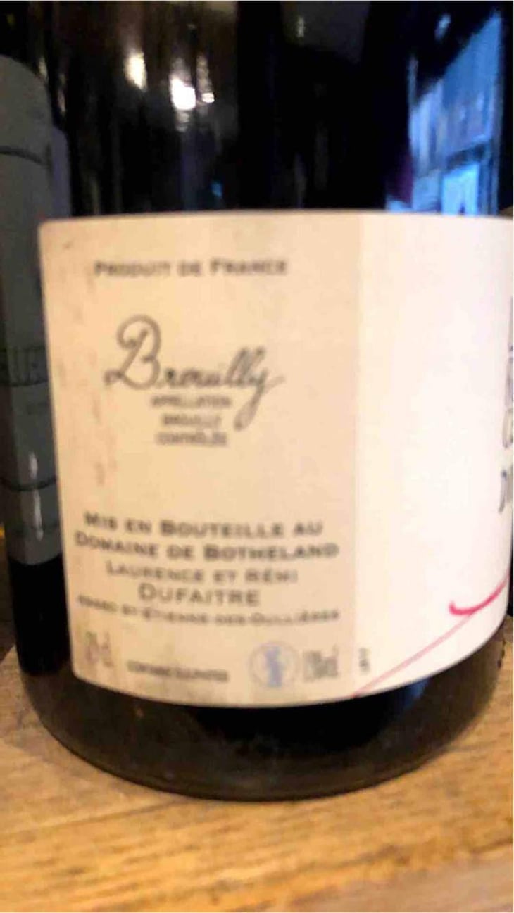 Brouilly - Domaine de Botheland - Rémi Dufaitre & Laurence Liatard 