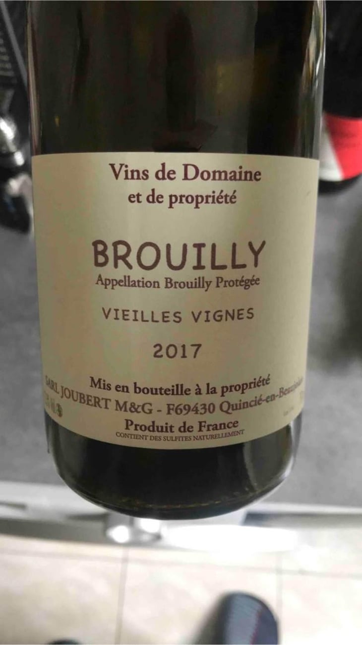 Brouilly Vieilles Vignes - Domaine Marcel Joubert - Carine Joubert 