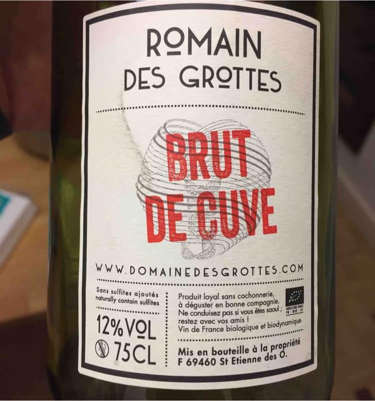 Brut de Cuve - Domaine des Grottes - Romain des Grottes 