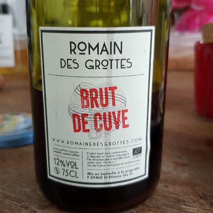 Brut de Cuve - Domaine des Grottes - Romain des Grottes 