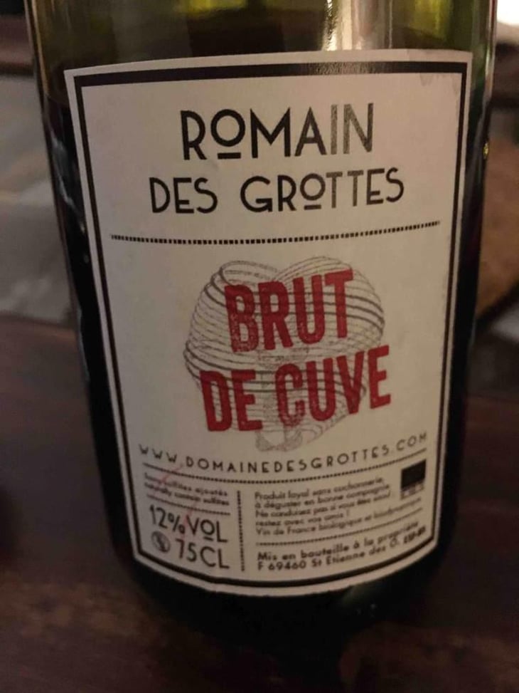 Brut de Cuve - Domaine des Grottes - Romain des Grottes 