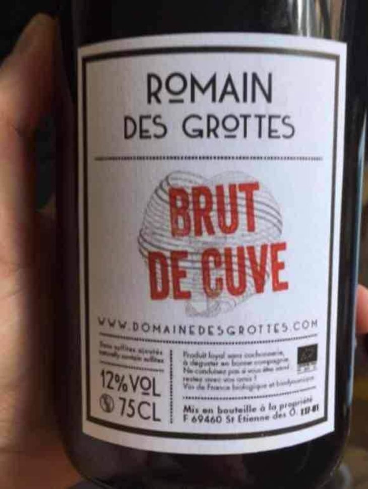 Brut de Cuve - Domaine des Grottes - Romain des Grottes 