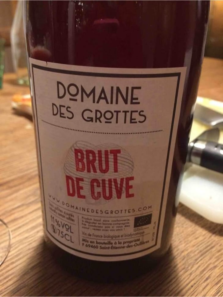Brut de Cuve - Domaine des Grottes - Romain des Grottes 