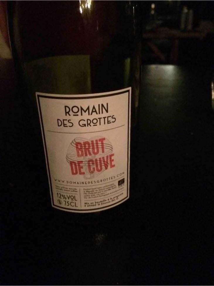 Brut de Cuve - Domaine des Grottes - Romain des Grottes 