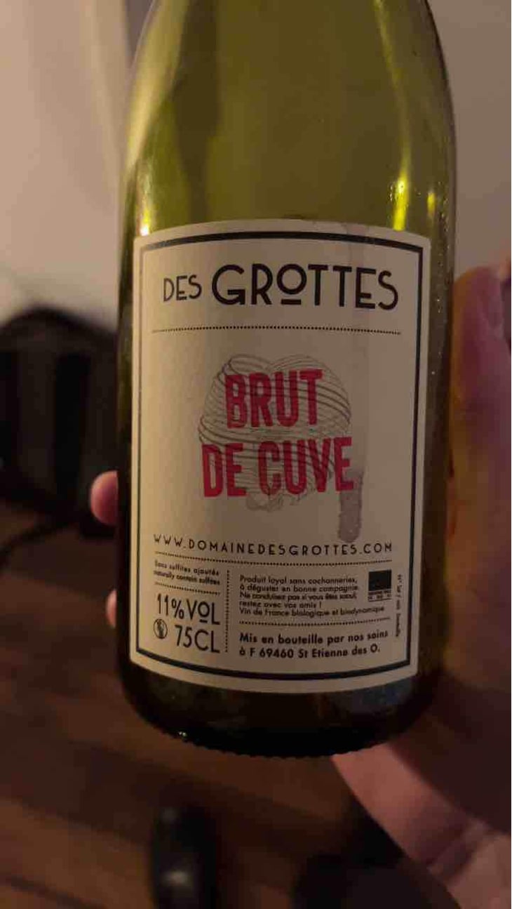 Brut de Cuve - Domaine des Grottes - Romain des Grottes 