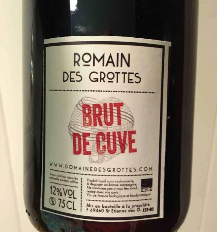 Brut de Cuve - Domaine des Grottes - Romain des Grottes 