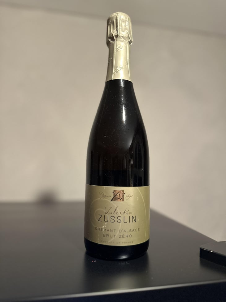 Cremant Brut Zero - Domaine Valentin Zusslin - Jean-Paul & Marie Zusslin 