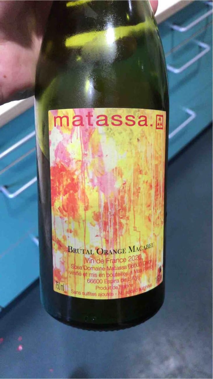Brutal Orange Macabeu (New Label 2018) - Domaine Matassa - Tom Lubbe 
