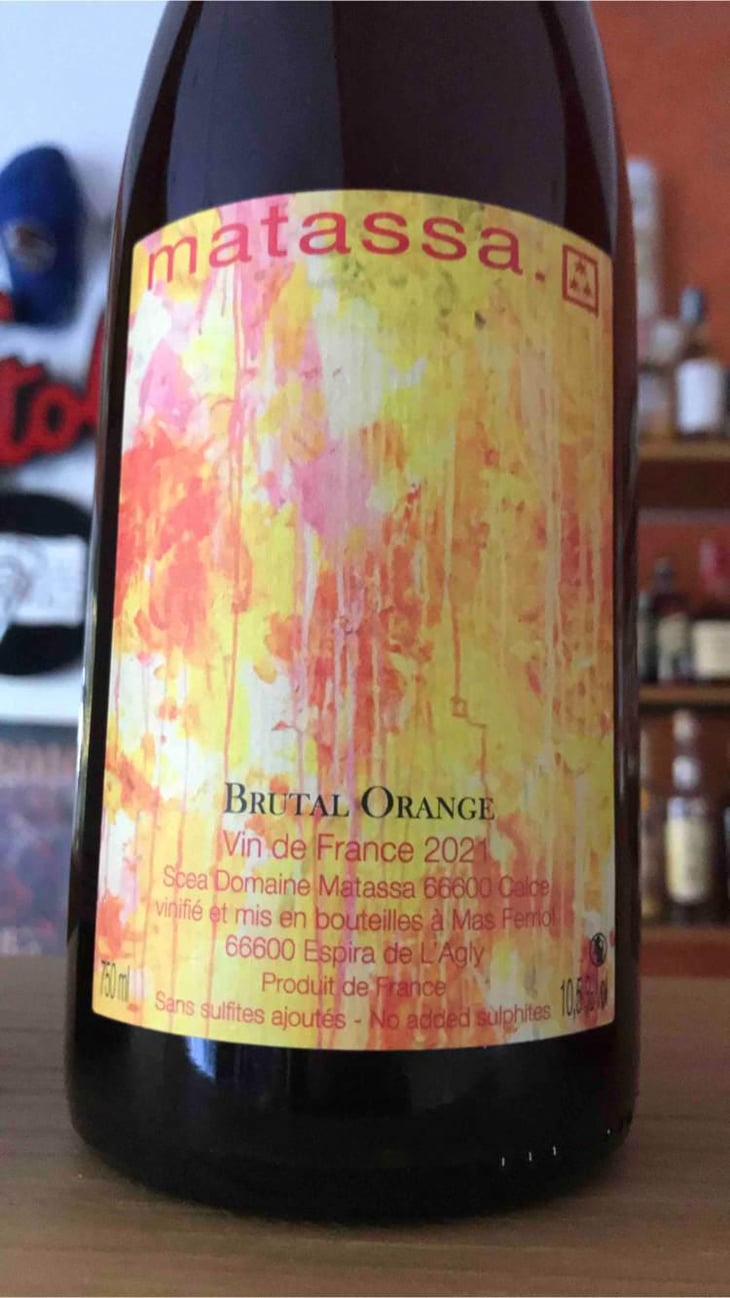 Brutal Orange Macabeu - Domaine Matassa - Tom Lubbe 