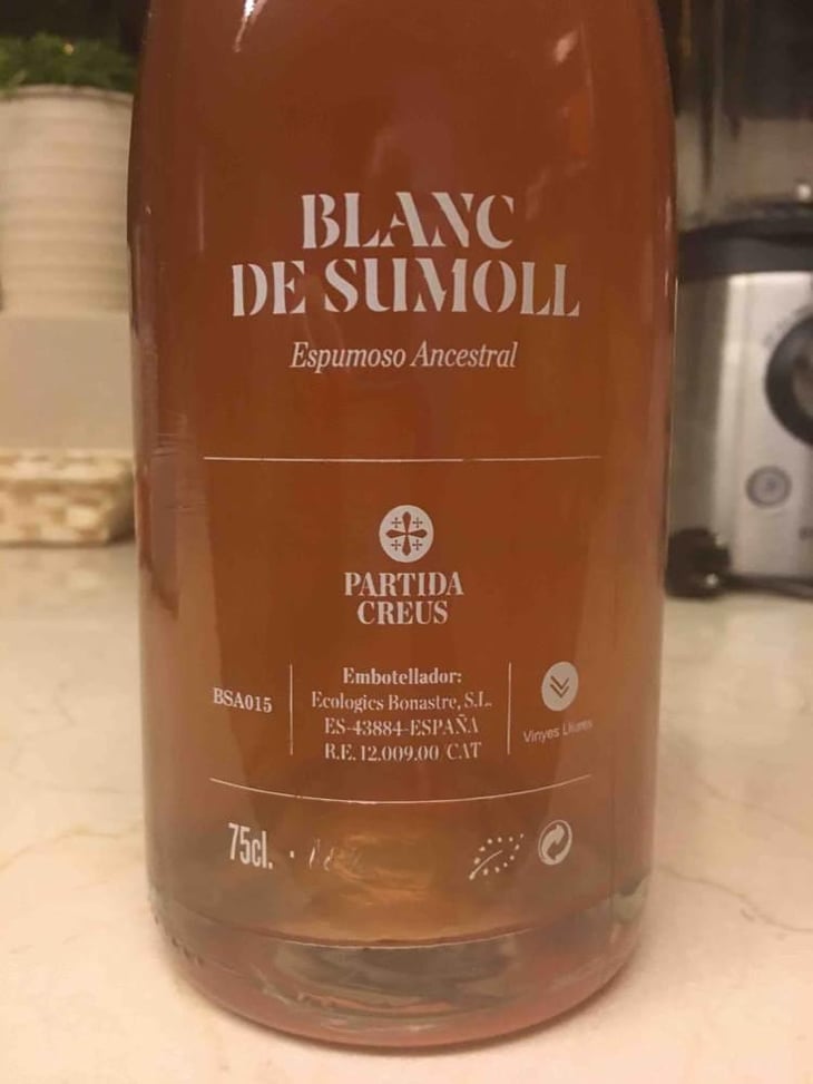 BS Blanco de Sumoll Espumoso Ancestral - Partida Creus - Massimo Marchiori & Antonella Gerosa 