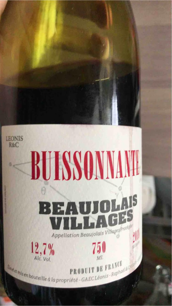 Buissonnante - Domaine Leonis - Cristelle & Raphaël Champier 